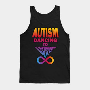 autism dancing to a diferent beat-04 Tank Top